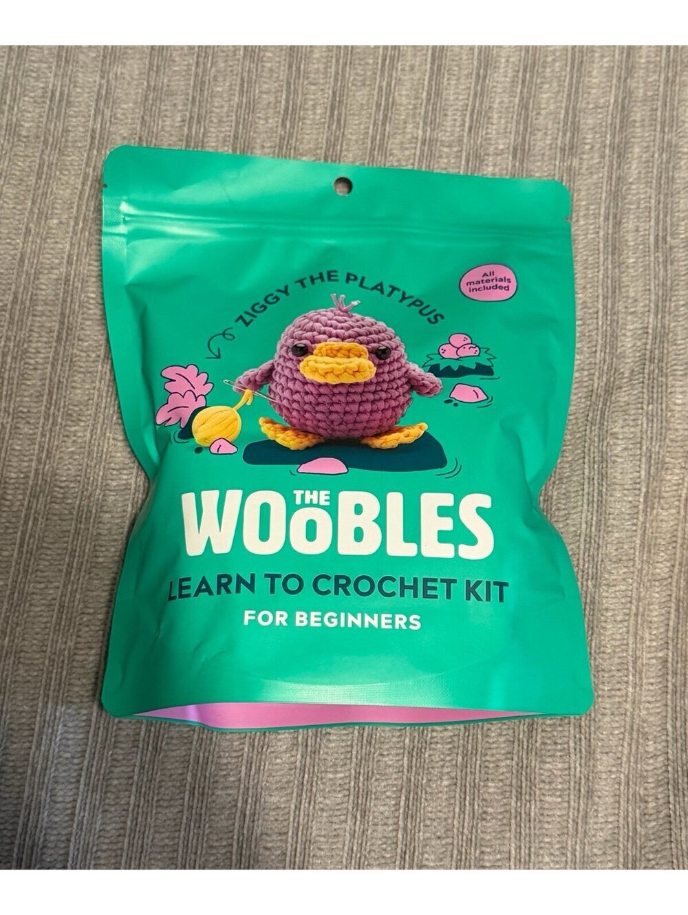 The Woobles Ziggy the Platypus Mystery Kit HTF